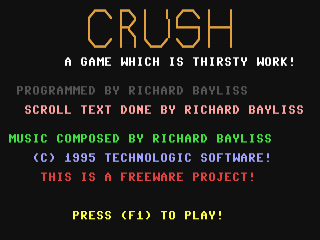 Crush Crumble & Chop title screen for Commodore 64